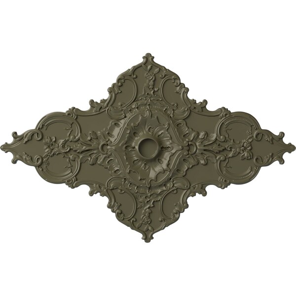 Ekena Millwork Melchor Diamond Medallion (Canopies up to 4"), 67 1/4"W x 43 3/8"H x 4"ID x 2"P, Painted Turtle CM70X43MLPTF - main